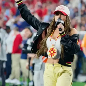 Nikki Bella Fiesta Bowl Jacket Front Look