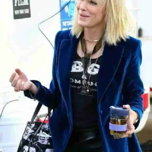 Ocean’s Eight Cate Blanchett Blue Velvet Blazer