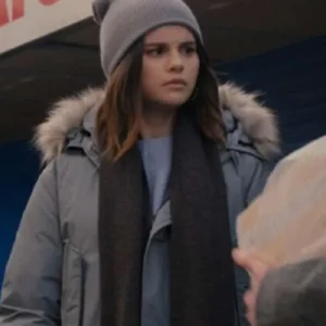 Only Murders In The Building Selena Gomez Blue Coat