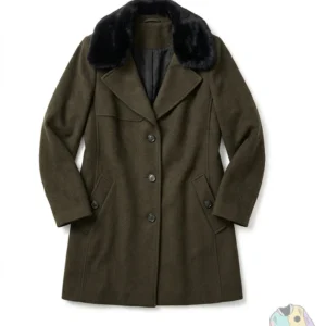 Order Daria Greenock Industry Green Wool Coat