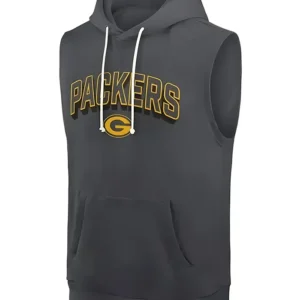 Packers Matt Lafleur Grey Hoodie Back Look