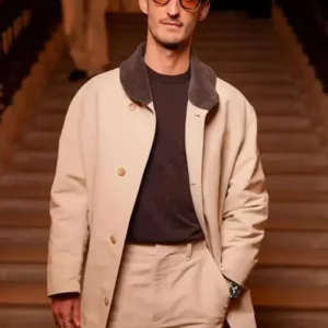 Paris Fashion Week Pierre Niney Coat