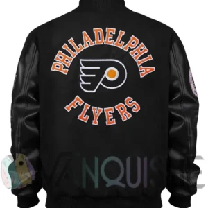Philadelphia Flyers Black Out Team Logo Varsity Jacket