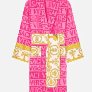 Pink Versace Robe Front Look
