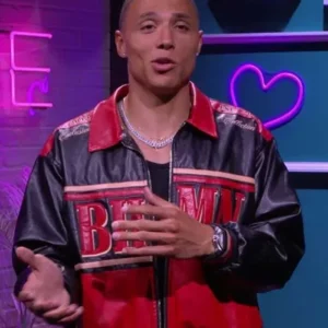 Pop the Balloon Live Chase DeMoor Leather Jacket Front Look