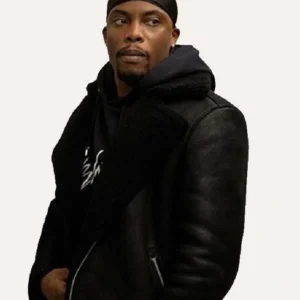 Power Book II Ghost Woody McClain Shearling Jacket