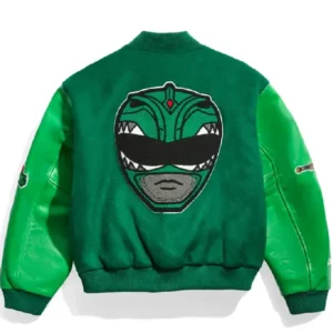 Power Rangers Green Varsity Jacket