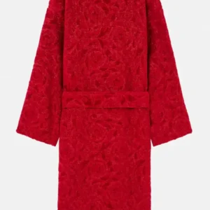 Red Versace Robe Back Look