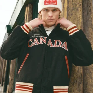 SCA Hockey Canada Leaf & Legacy Varsity Bomber Jacket