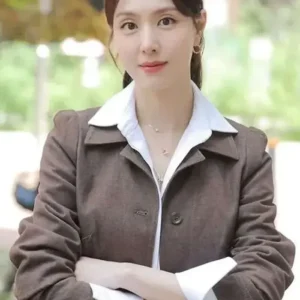 Seo Ji-hye Nice To Not Meet You 2025 Brown Cotton Jacket