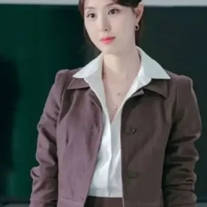 Seo Ji-hye Nice To Not Meet You 2025 Brown Cotton Jacket