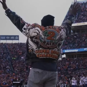 Shannon Sharpe Broncos Back 2 Back Super Bowl Champions Jacket