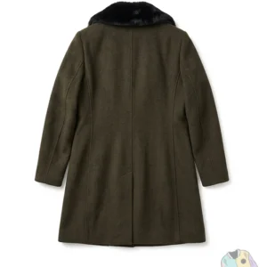 Shop Daria Greenock Industry Green Wool Coat