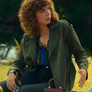 Silma Lopez Valeria Green Trench Coat