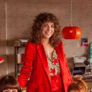 Silma Lopez Valeria Red Coat