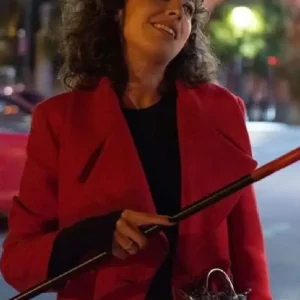 Silma Lopez Valeria Red Trench Coat