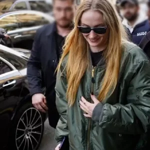 Sophie Turner Khaki Jacket