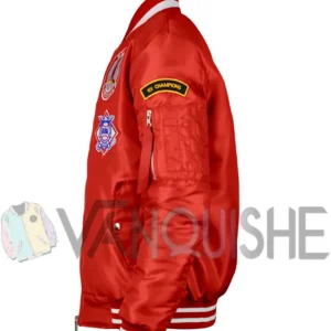 St. Louis Cardinals Bomber MA-1 Jacket Side