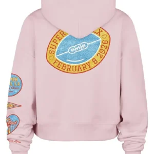Stoney Clover Lane Super Bowl LX Crop Hoodie