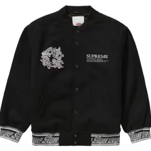Supreme Support Unit Varsity Jacket Front