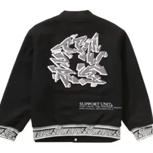 Supreme Support Unit Varsity Jacket Back