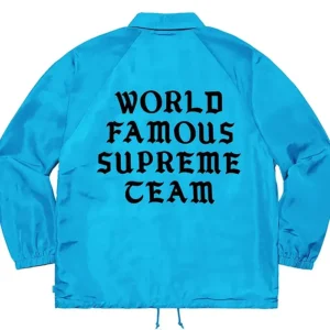 Supreme coaches world famous jacket Back Look