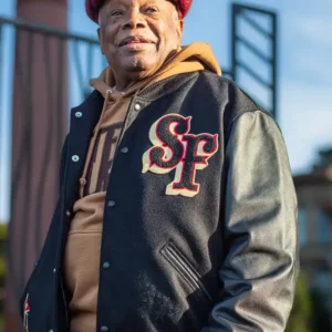 TRUE x Nike x San Francisco 49ers Destroyer Varsity Black Jacket