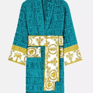 Teal Versace Robe Front