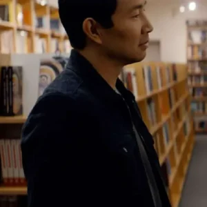 The Copenhagen Test Simu Liu Black Suede Jacket