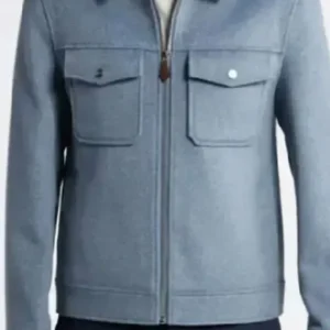 The Copenhagen Test Simu Liu Blue Jacket Front Look