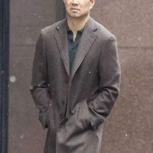 The Copenhagen Test Simu Liu Brown Coat