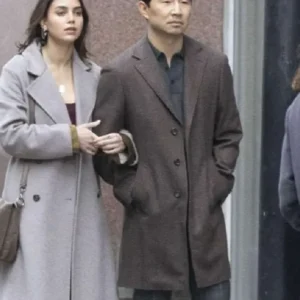 The Copenhagen Test Simu Liu Brown Coat