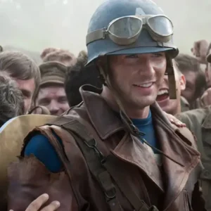 The First Avenger Chris Evans Brown Leather Jacket
