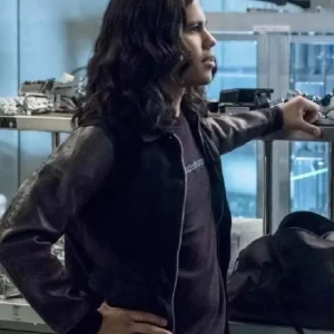The Flash Carlos Valdes Black Letterman Jacket