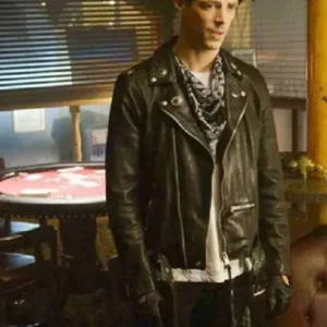The Flash Grant Gustin Biker Leather Jacket
