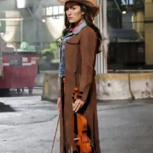 The Flash Miranda MacDougall Leather Coat