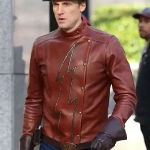 The Flash Teddy Sears Brown Leather Jacket