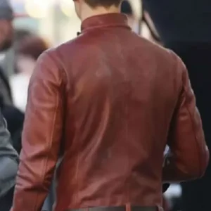 The Flash Teddy Sears Brown Leather Jacket