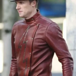 The Flash Teddy Sears Brown Leather Jacket
