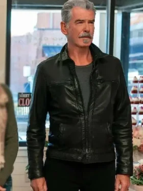 The Out-Laws Pierce Brosnan Black Leather Jacket