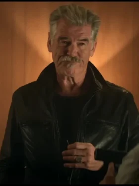 The Out-Laws Pierce Brosnan Black Leather Jacket