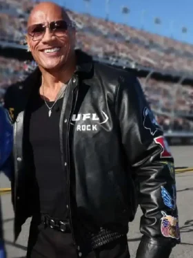 The Rock Daytona 500 Leather Jacket
