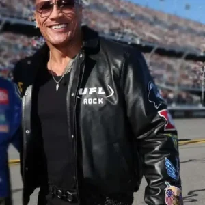 The Rock Daytona 500 Leather Jacket