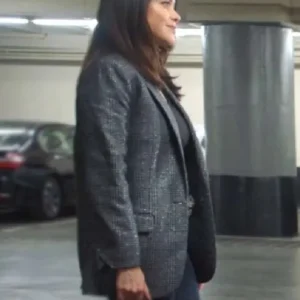 The Rookie Alyssa Diaz Grey Plaid Blazer