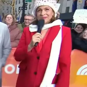 The Today Show Hoda Kotb Red Coat