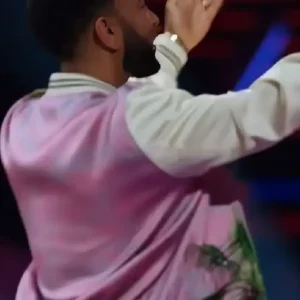 The Voice S25 John Legend Pink Bomber Jacket
