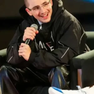 Timothée Chalamet Black Marty Supreme Jacket Front Look