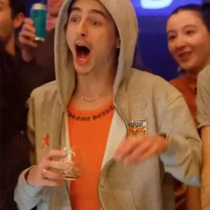 Timothee Chalamet Marty Supreme Invitational Hoodie Front look