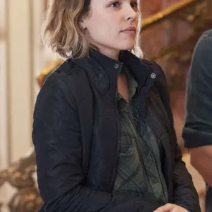 True Detective Rachel McAdams Black Quilted Jacket