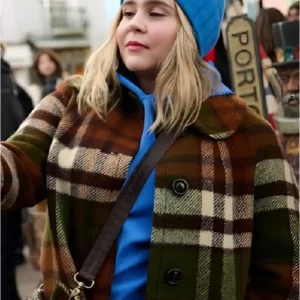 Twelve Dates Til Christmas Mae Whitman Flannel Coat